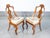 Pair of empire chairs in walnut wood. 19th century origin italy period 19th century model living room chairs, armchairs...