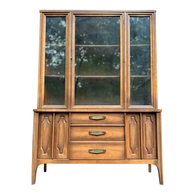 Mid Century Modern Hutch / China Cabinet by Kent Coffey "Marquee ...