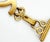 Contemporary Chanel Vintage Gold CC Hook and Eye Large Double Brooch For Sale - Image 3 of 5