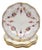 Mid 20th Century English Royal Crown Derby Bone China Floral Bread Plate Royal Antoinette Pattern 6" 4 Pieces For Sale