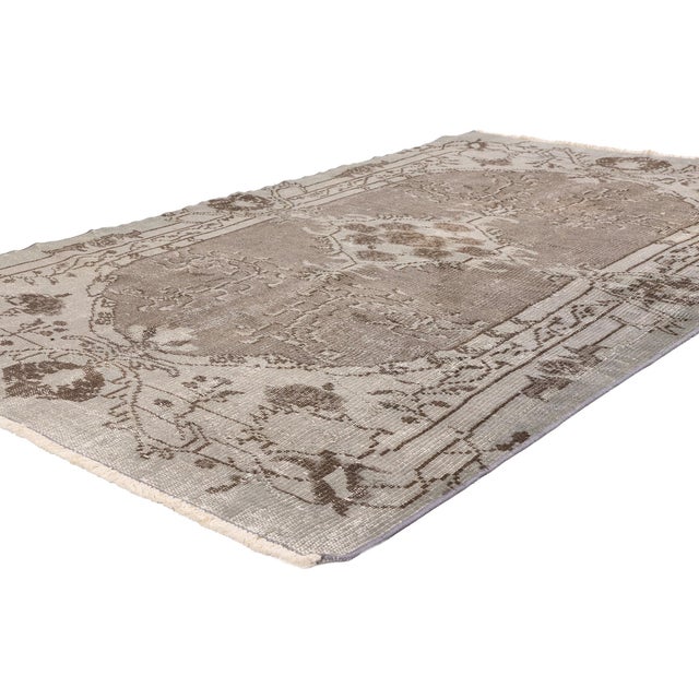 79719 Vintage Turkish Sivas Rug, 04'03 x 06'10. The Rose Reverie: A Vintage Turkish Sivas Masterpiece of Botanical...