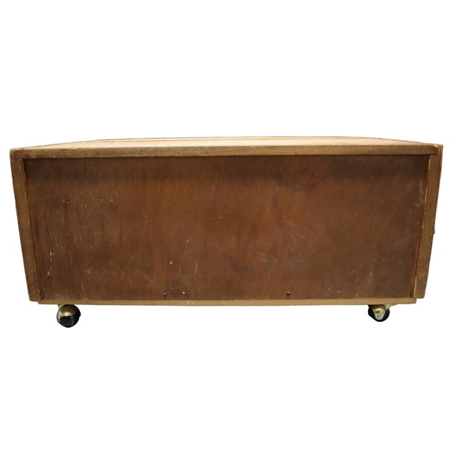 Early 20th Century 1920s Hamilton Letterpress Cabinet With Brass Hardware For Sale - Image 5 of 12