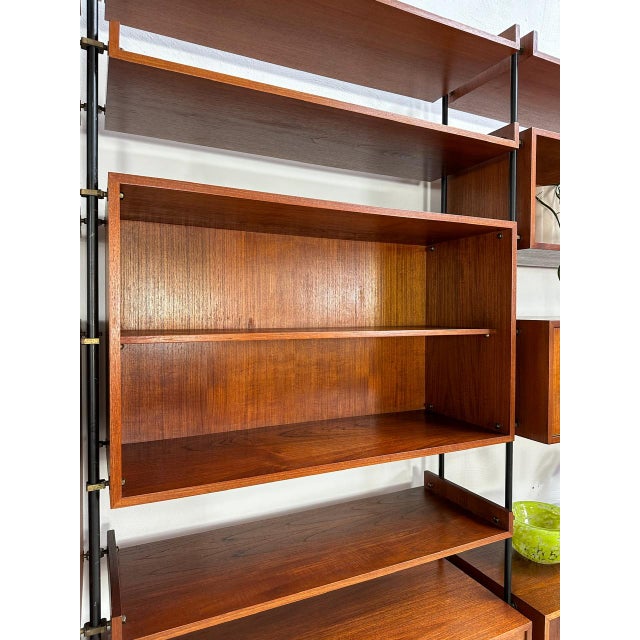 Vintage Teak Freestanding Shelving Unit, 1960s For Sale - Image 15 of 18