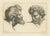 Pigné after Raphael, Visages of Virtue and Vigor, 1740, Engraving For Sale