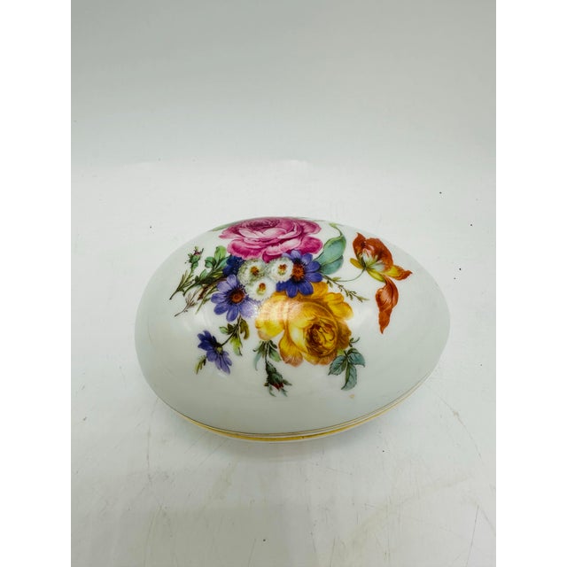 Vintage Limoge Ceramic Egg For Sale In Charleston - Image 6 of 10