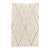 Ivory and Terracotta Moroccan Wool Rug For Sale