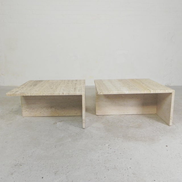 Vintage Travertine Coffee Tables, 1970s, Set of 2 For Sale - Image 4 of 18
