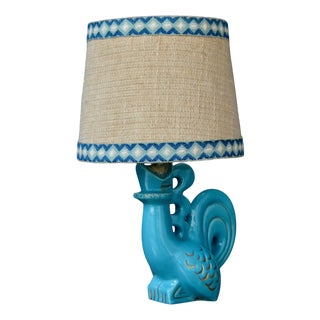 Vintage Art Deco Ceramic Table Lamp with Zoomorphic Design, 1930s For Sale