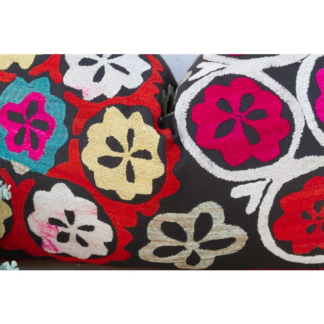 Spring Bloom Suzani Lumbar Pillow For Sale In Los Angeles - Image 6 of 11