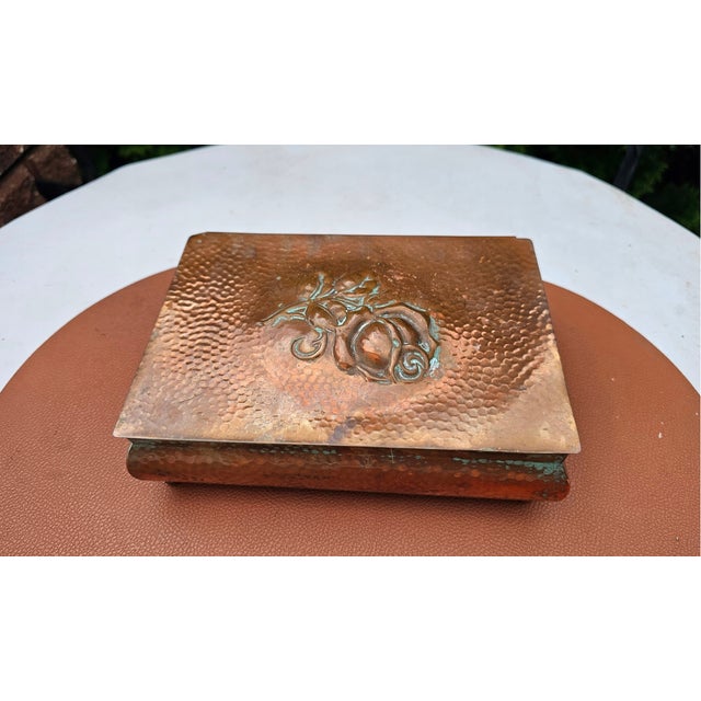 Art Deco Copper Box, 1920s For Sale - Image 3 of 10