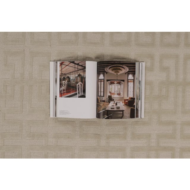Contemporary High-Low Sculpted Greek Fret Wool Mohair Rug by Rug & Kilim, India For Sale - Image 9 of 10