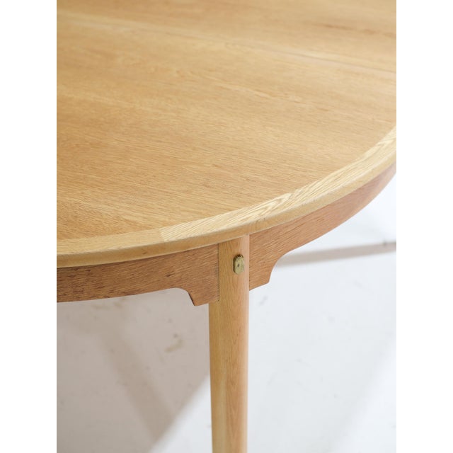 Wood Extendable Oval Øresund Dining Table in Oak by Børge Mogensen for Karl Andersson & Söner, 1960s For Sale - Image 7 of 18