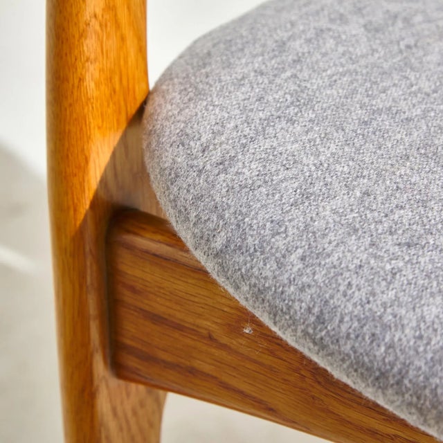 Model 49 Oak Armchair by Erik Buch for O.D. Møbler, 1960s, Set of 5 For Sale - Image 6 of 12