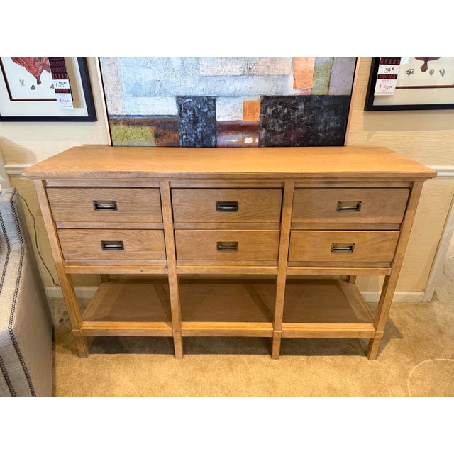 Brand New Pine and Oak Sideboard Server For Sale - Image 4 of 9