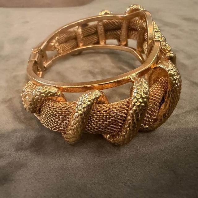 21st Century High Quality Costume Jewelry Italian Snake Bangle Bracelet For Sale - Image 10 of 14