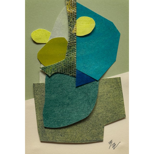 "Petal 7" Original Mixed-Media Collage on Paper by Zac Woodiel For Sale - Image 10 of 11