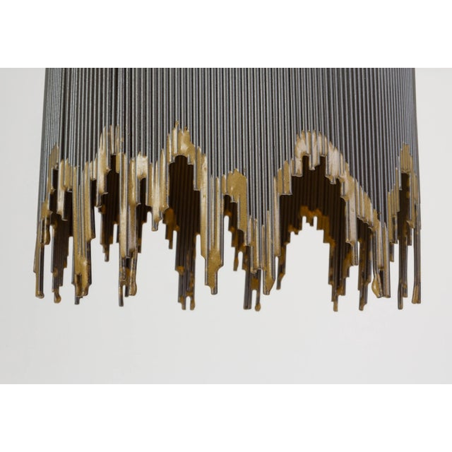 Curtis Jere Brutalist Pendant Lamp For Sale - Image 10 of 13