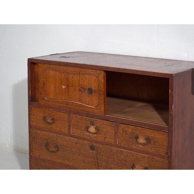Japanese Chest of Drawers in Wood For Sale - Image 10 of 12