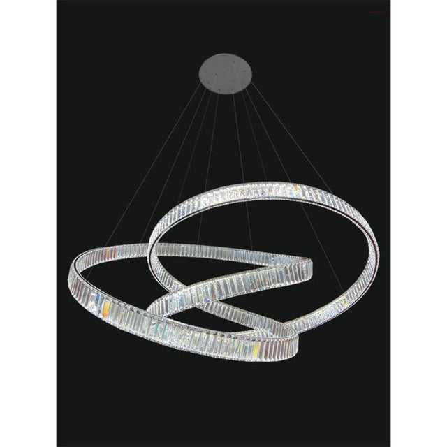 Contemporary Collection Orione 2.0 Chandelier in Metal and Crystal by Jago For Sale - Image 3 of 6