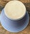 Sky Blue Vintage Original Studio Pottery Double Flower Bowl For Sale - Image 8 of 12