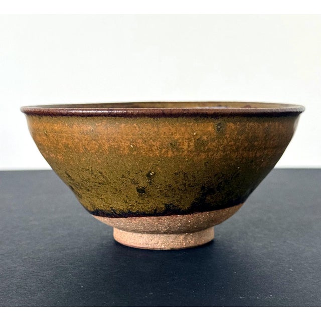 Modern Korean Chawan Tea Bowl by Park Boo Won with Tomobako Box For Sale - Image 3 of 14