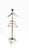 Art Deco Mid 20th Century Stylish Hollywood Regency Brass Costumer Valet Stand by Glo-Mar For Sale - Image 3 of 13