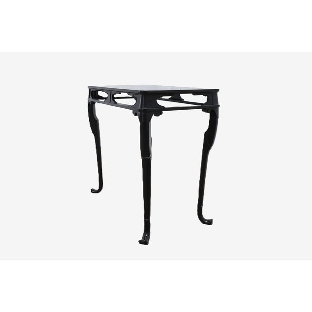 Late 20th Century Late 20th Century Baker Furniture Ebony Lacquer Tea Table For Sale - Image 5 of 8