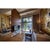 Stunning hand‑painted mural decorated with luxurious gold leaf background, featuring elegant flying cranes against...
