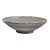 Contemporary Linda Hand Painted Round Pottery Sink Bowl With Brass Accents For Sale