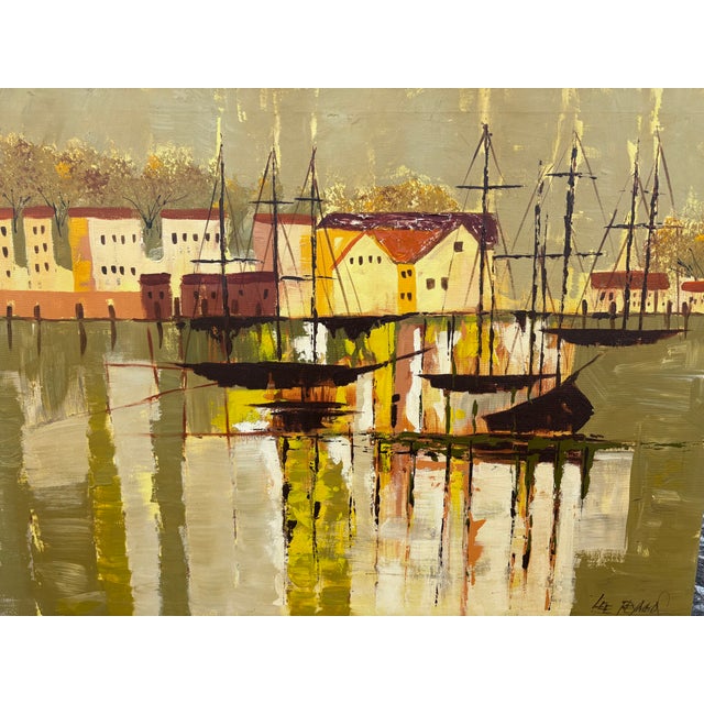 Mid 20th Century Mid 20th Century Oil on Canvas Signed Lee Reynolds For Sale - Image 5 of 9