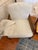 Beige Vintage Drexel Heritage Lineage Collection Cane Lounge Chair With New Neutral Upholstery For Sale - Image 8 of 9