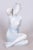 White Mid-Century Czech Ceramic Sculpture of Woman by B. Kokrda, 1950s For Sale - Image 8 of 8