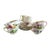 Shelley, English Porcelain Spring Flowers Set of 6 Teacups & Saucers For Sale
