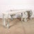 Interesting pair of English regency style painted pine console tables made from old components. Newly constructed but...