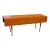 Antique Pumpkin Pine Drop Leaf Harvest Table / Dining Table Long & Narrow For Sale