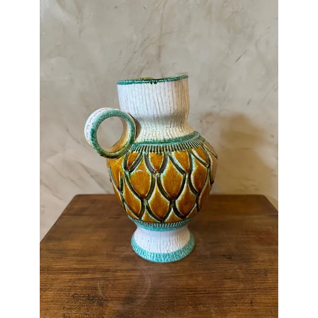 Vallauris Ceramic Pitcher, 1950s For Sale - Image 12 of 13