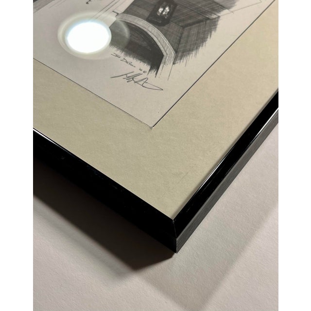 2002 Intaglio Print Country Club Manor Column by California Artist Jeff DiCicco, Signed For Sale In Los Angeles - Image 6 of 7