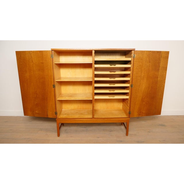 Vintage Cabinet in Oak, 1962 For Sale - Image 9 of 12