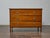 A French 19th-century walnut commode in the Louis XVI style, this piece showcases refined craftsmanship with its geometric...