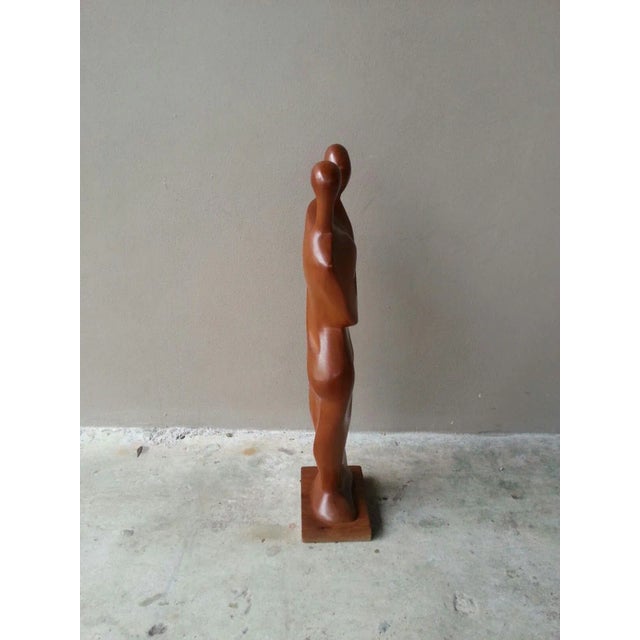 1960's Mid Century Modern Biomorphic Wood Sculpture For Sale - Image 4 of 7