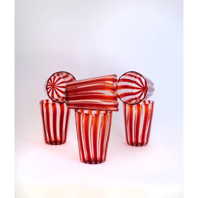 Italian Murano Glasses by Angelo Ballarin for Ribes Studio, 2004, Set of 6 For Sale - Image 11 of 18