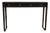 48" Long 4 Drawer Black Ming Console Table For Sale