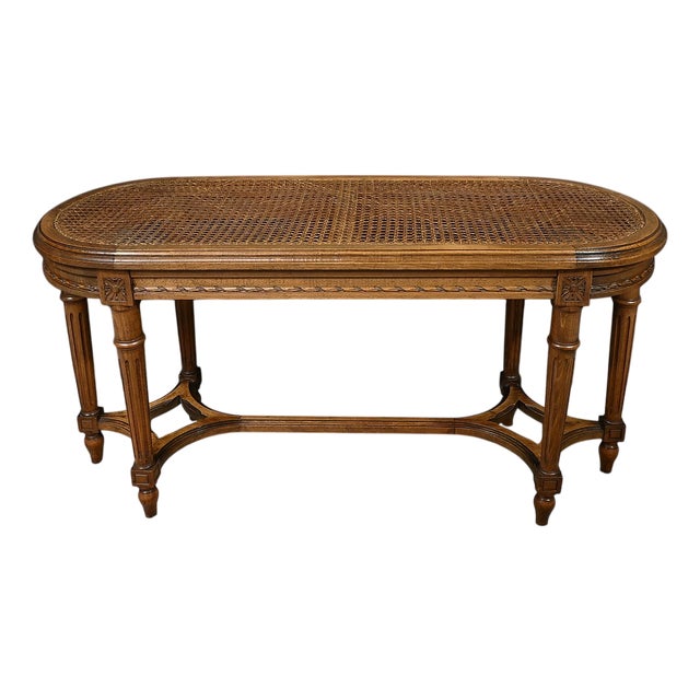 Antique Walnut Piano Bench For Sale