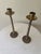 1960s Pair Vintage Israeli Brass Barley Twist Candlesticks | Made in Israel | Pierced Scrollwork Base | Judaica | Shabbat Candle Holders | Mid-Century Brass For Sale - Image 5 of 5