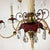 Vintage Italian Tolle Chandelier With Lead Crystal Pendants For Sale - Image 11 of 15