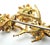 1970s 18k Yellow Gold Italian Floral Brooch With Enamel Leaves & Rubies For Sale - Image 10 of 13