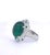 2010s 21.10 Carats Emerald Cabochon Ring 18k, Size 7 For Sale - Image 5 of 12