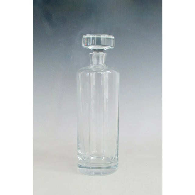 Mid-Century Modern Four Classic Whiskey Rocks Glasses With Matching Decanter - 9 Pieces For Sale - Image 3 of 12