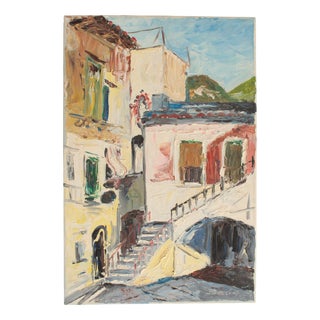 Minori, Italy, 1964, Oil on Canvas For Sale