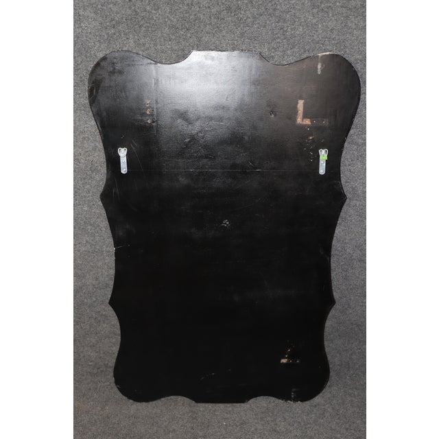 Pair of Maison Jansen Style Aged Patina Mirror Etched Star Glass Mirrors For Sale - Image 9 of 10